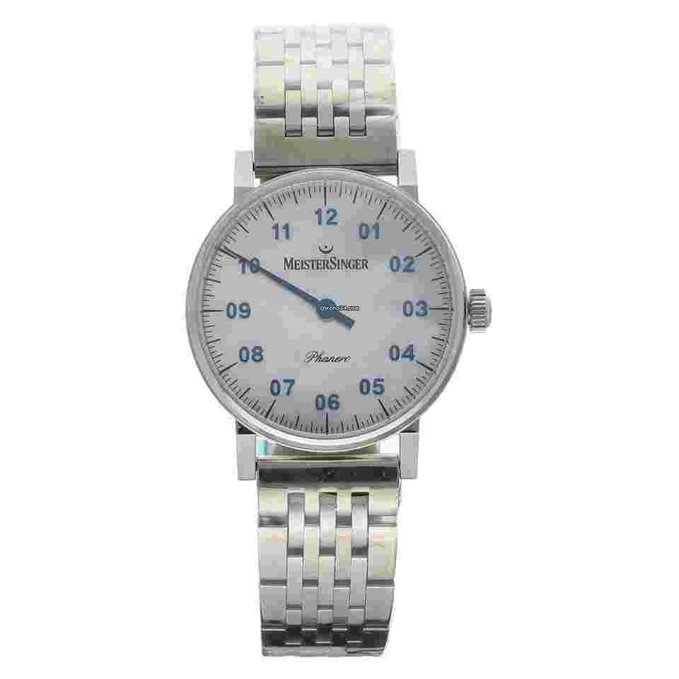 Meistersinger Phanero
                           
                                 01917 35 mm Steel MOP Arabic Dial Manual Wind Wrist Watch
