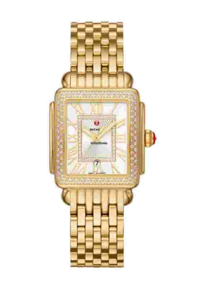 Michele Deco
                           
                                 MWW06G000003 Deco Madison Diamond Bezel Gold 31 mm Quartz Women's Watch