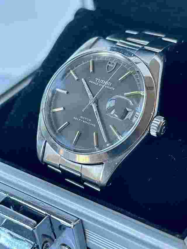 Tudor Prince Oysterdate
                           
                                 Rotor Self Winding By Rolex Ref.7966 Black Dial Stainless Steel Swiss