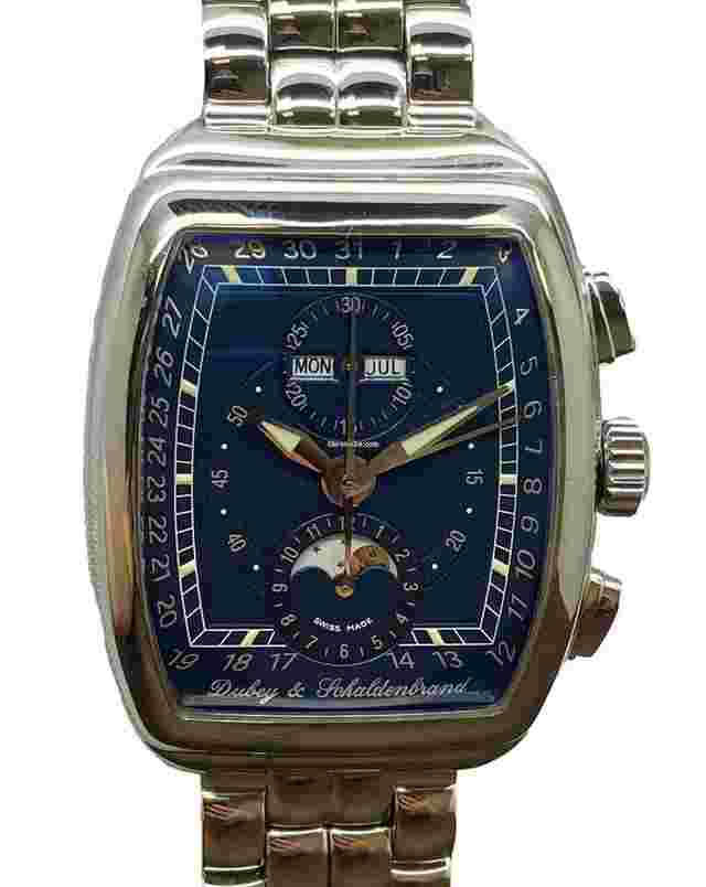 Dubey & Schaldenbrand
                           
                                 Triple Calendar Moonphase Gran Chrono Astro Blue Dial Automatic Men's Watch
