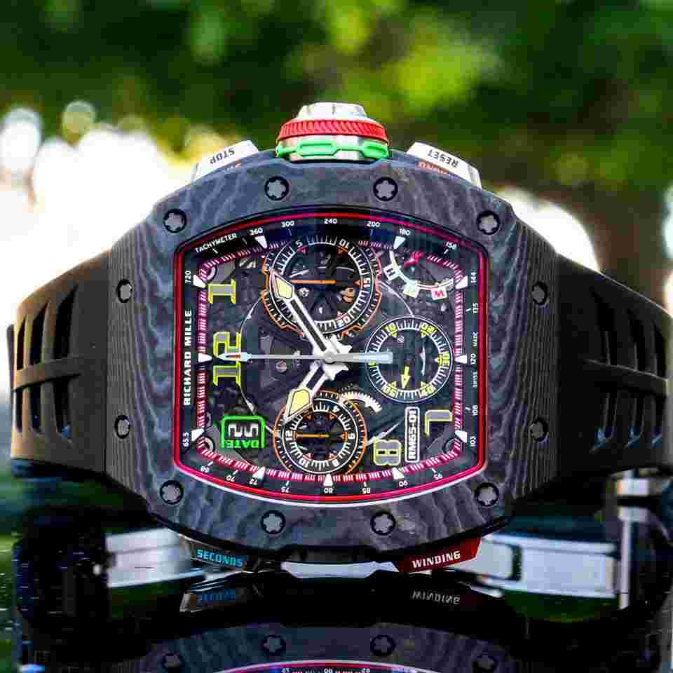 Richard Mille
                           
                                 2024 Unworn RM 65-01 Split-Seconds Chronograph Black NTPT