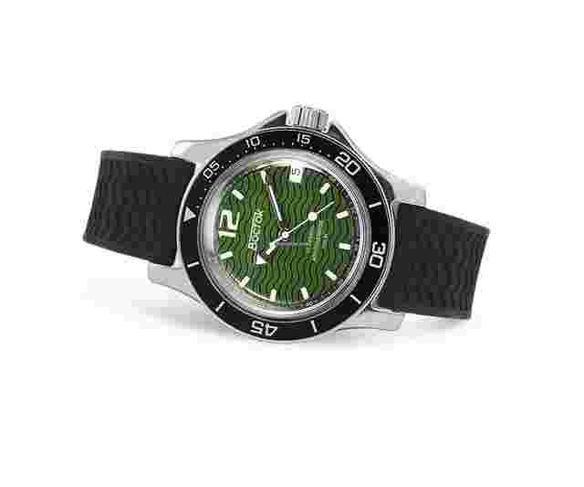 Poljot VOSTOK RUSSIAN WATCH AUTOMATIK AMPHIBIA DIVER 20 ATM 13041A GREEN