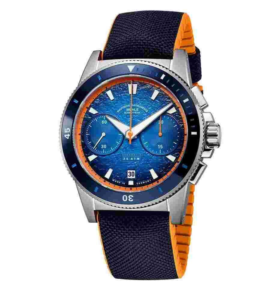Mühle Glashütte Herrenuhr Automatik Sportivo Activ Chronograph M1-52-02-CK