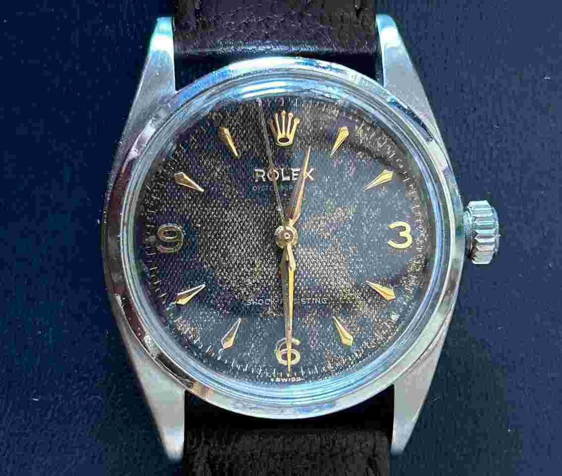 RolexOyster Ref 6352 Big Bubble Ref.6352 Rolex Oyster Perpetual Pre-Explorer Ref. 6352 Honeycomb Dial