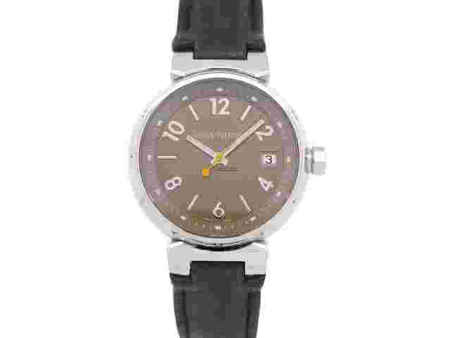 Louis Vuitton
                           
                                 tambour date q1312 33 mm quartz acier steel watch