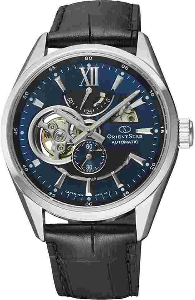 Orient Star
                           
                                 Skeleton RE-AV0005L Orient automatic men's watch sapphire glass leather band