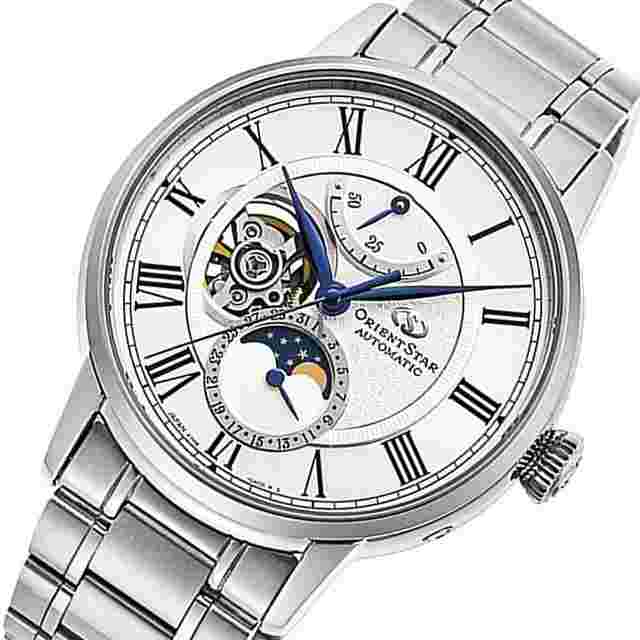 Orient Star
                           
                                 RE-AY0102S automatic men's watch Moon Phase Sapphire glass Super Anti-Reflecti