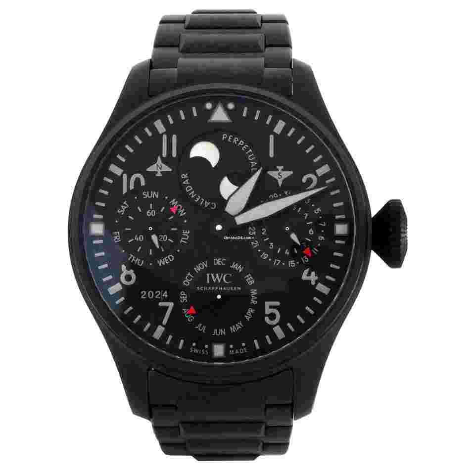 IWC Big Pilot Top Gun
                           
                                 Perpetual Calendar Top Gun Ceratanium 46mm IW503604 Full Set