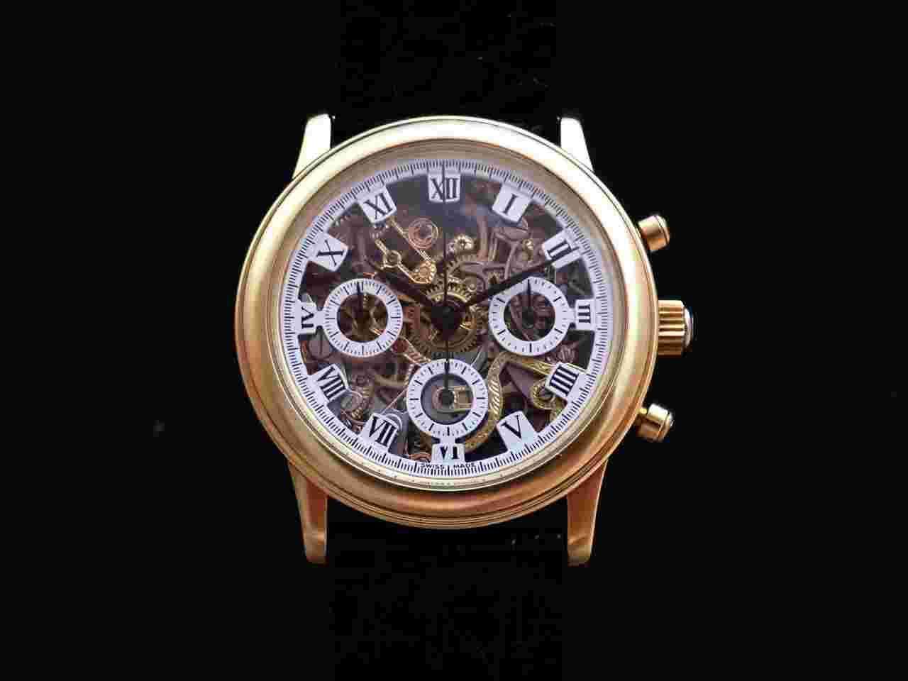 Omega Classic
Exceptional Vintage Mechanical Men's Skeleton Chronograph 80's