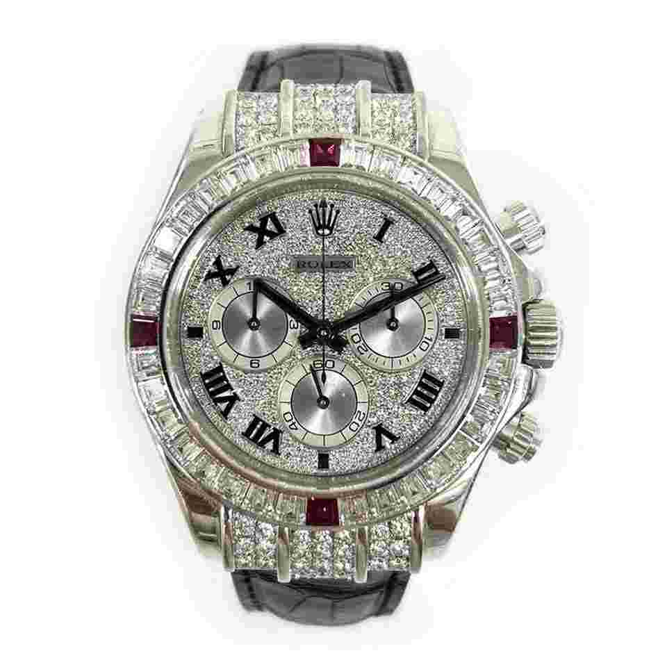 Rolex Daytona
White Gold Factory Pave Diamond Dial 116599