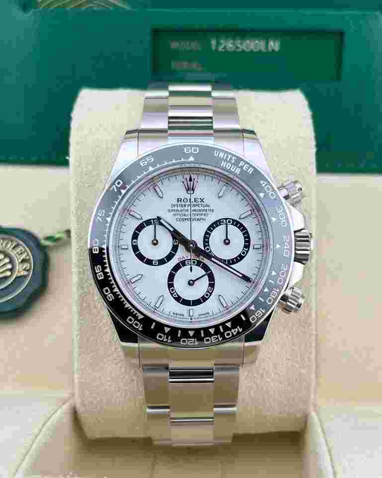 Rolex Daytona
In Stock NEW REFERENCE 2024 Daytona Panda Dial 126500LN Oyster Bracelet