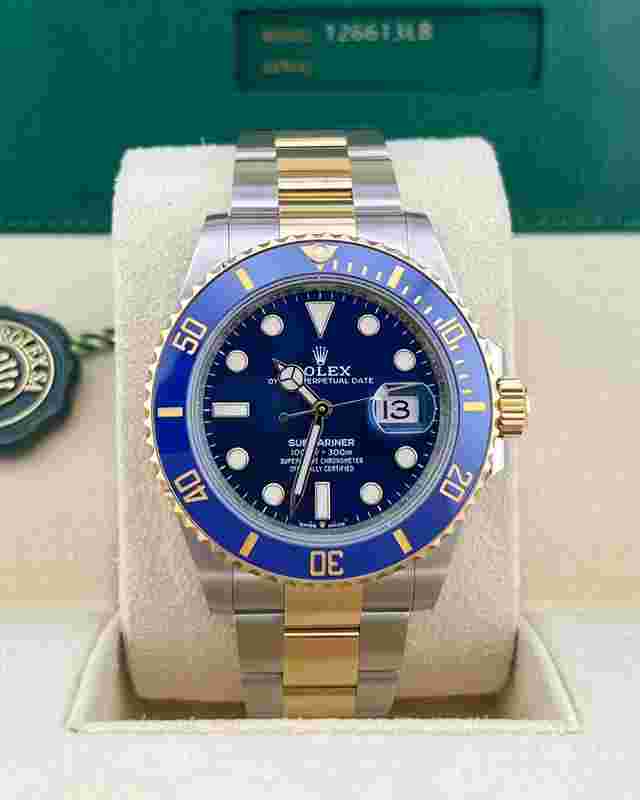 Rolex Submariner Date
                           
                                 In Stock 2024 Submariner Date Bluesy 126613LB 18k Two Tone YG Oyster Bracelet