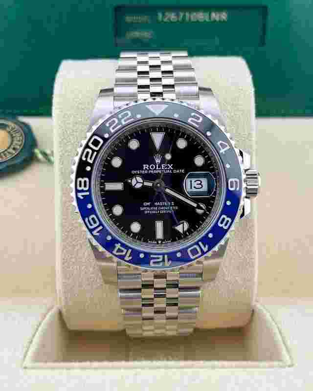 Rolex GMT-Master II
                           
                                 In Stock 2024 GMT-Master II Batman 126710BLNR Jubilee Bracelet