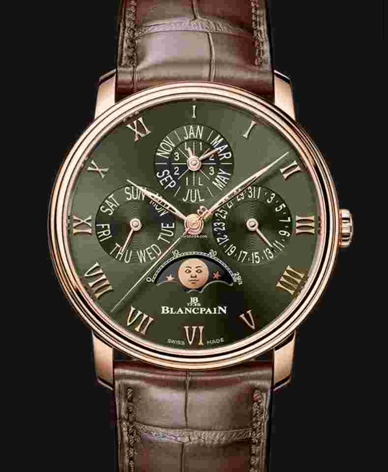Blancpain
                           
                                 NEW 2024 Villeret Quantième Perpétuel GREEN DIAL LIMITED