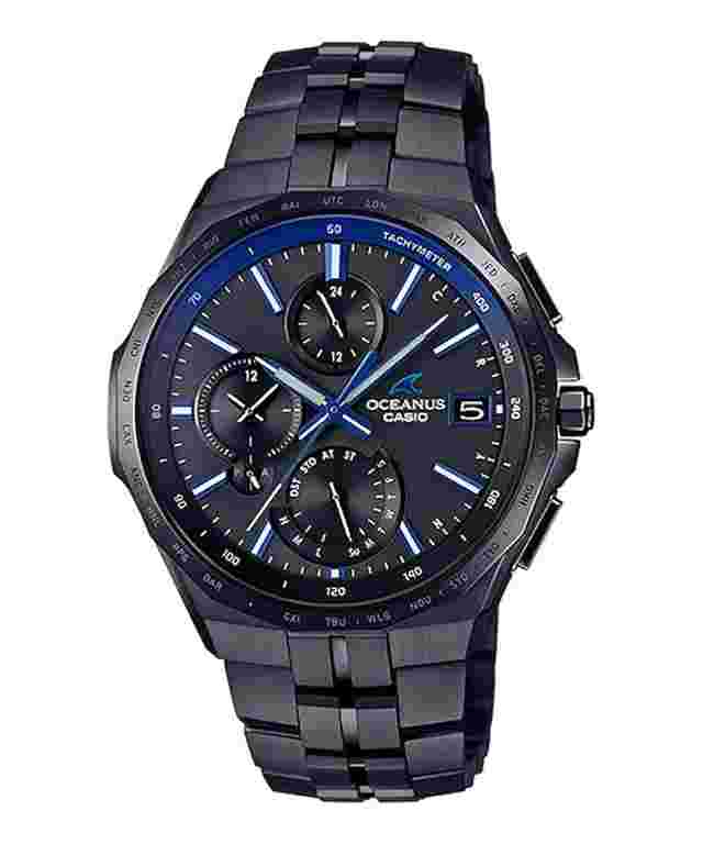 Casio Oceanus Manta All-Black OCW-S5000B-1AJF JDM 42.3mm 100m WR titanium case and strap