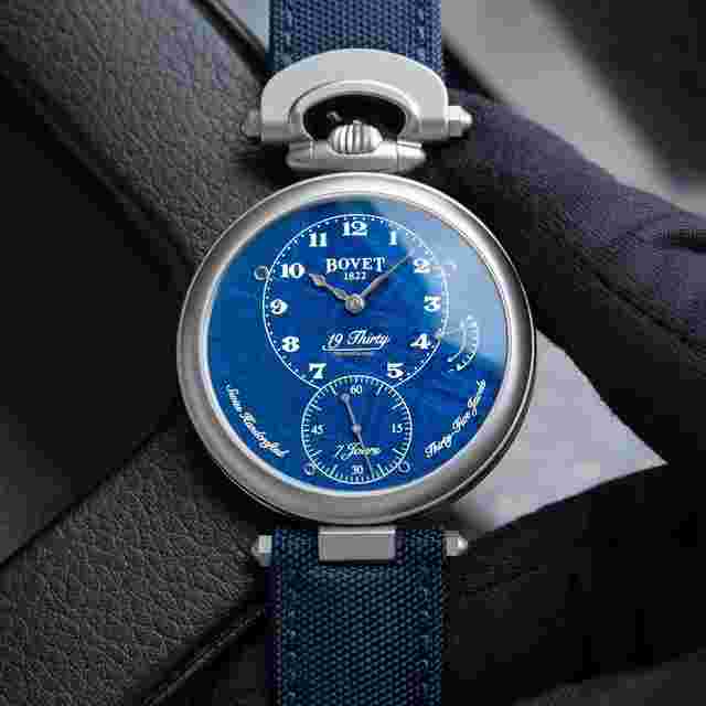 Bovet
                           
                                 19Thirty Fleurier UNWORN RARE Blue Meteorite Dial 7 Days Titanium 42mm