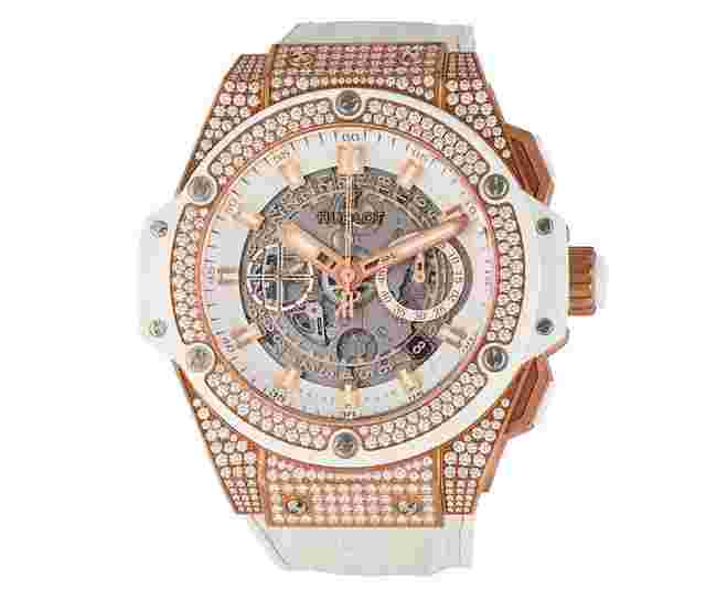 Hublot King Power
                           
                                 Unico Chronograph,48mm Diamond Dial and Bezel,W/Box and Paper
