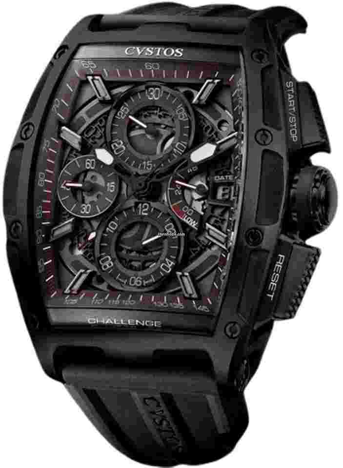 Cvstos Challenge
                           
                                 Chrono II 41×54 mm Black Steel / Black&Silver dial CV13002CHNCHAN0000CN001