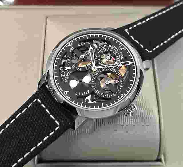 Frederique Constant Manufacture Slimline Perpetual Calendar
                           
                                 Limited Edition 135 pieces Grey Skeleton Dial