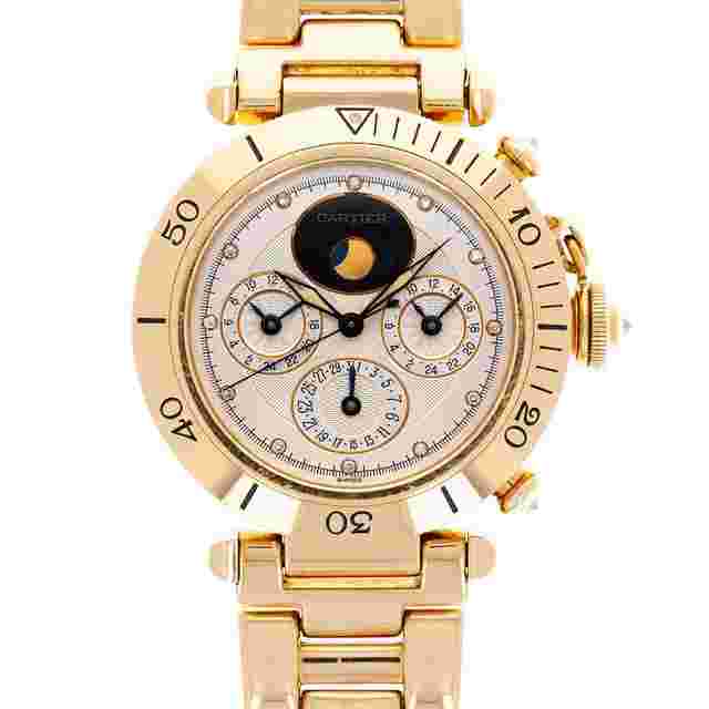 Cartier Pasha
                           
                                 Yellow Gold Pasha Triple Calendar Moonphase Watch Ref. 0925