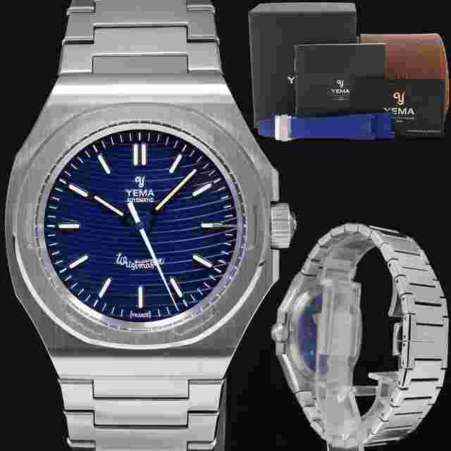 Yema
                           
                                 PAPERS NEW 2024 YEMA Wristmaster Traveler YWTR22-GMS Blue Limited Edition Watch