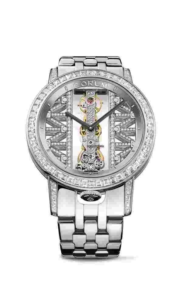 Corum Golden Bridge
                           
                                 43mm White Gold Diamonds Baguette