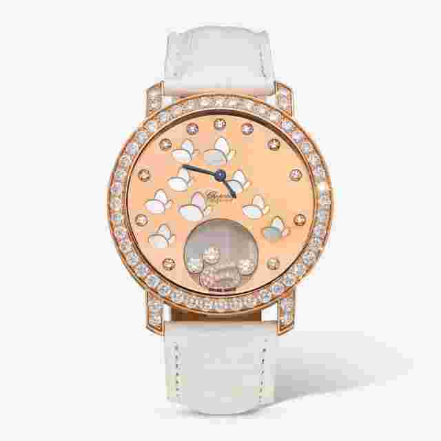 Chopard Happy Diamonds
                           
                                 Sport 18K Rose Gold Diamond Quartz Ladies Watch