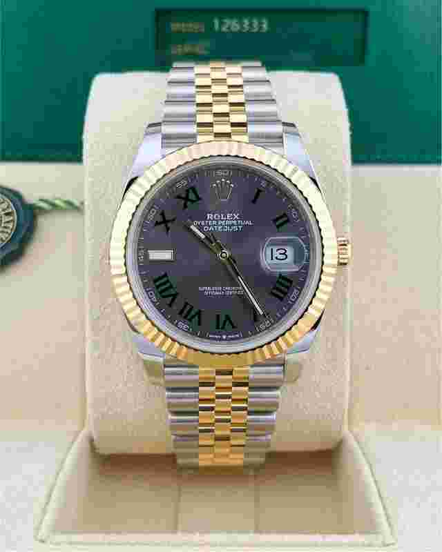 Rolex Datejust 41
                           
                                 In Stock 2024 Datejust 41 Wimbledon Dial 126333 18k Two Tone YG Jubilee Bracelet