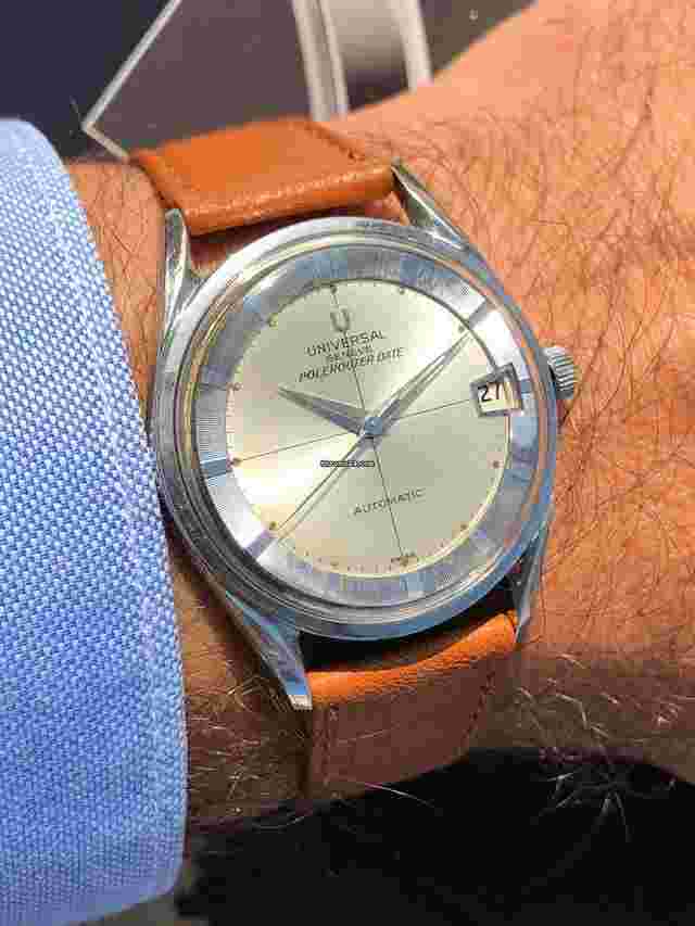 Universal Genève Polerouter
                           
                                 Date Automatic Ref 869111/2 Gerald Genta Design Nice Condition