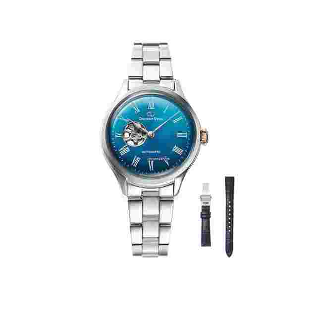 Orient Star
                           
                                 RE-ND0019L Semi Skeleton Turquoise Blue Ladies's Watch (400 Pcs)