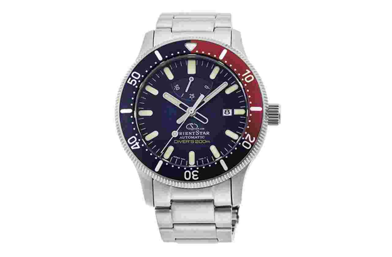 Orient Star
                           
                                 RE-AU0306L Metal Strap Mechanical Diver Men's Watch