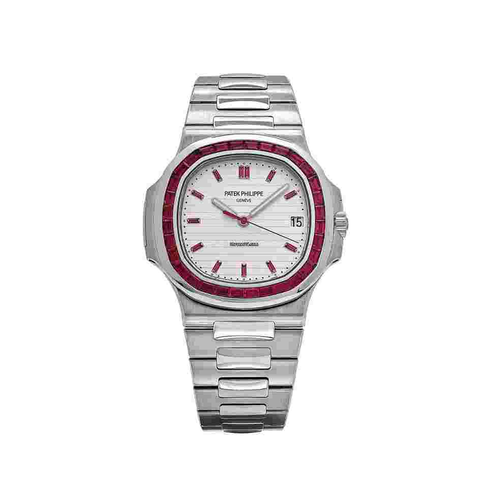 Patek Philippe Nautilus
5711/112P-010 Platinum White Dial Ruby Bezel