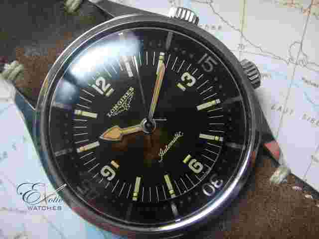 Longines
                           
                                 vintage Diver 7150-1 100% original with Tropical dial