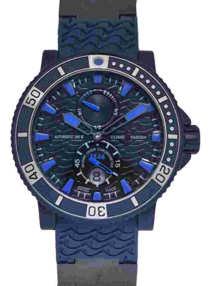 Ulysse Nardin Maxi Marine Diver
                           
                                 Blue Sea Steel/Rubber Mens Watch 263-97
