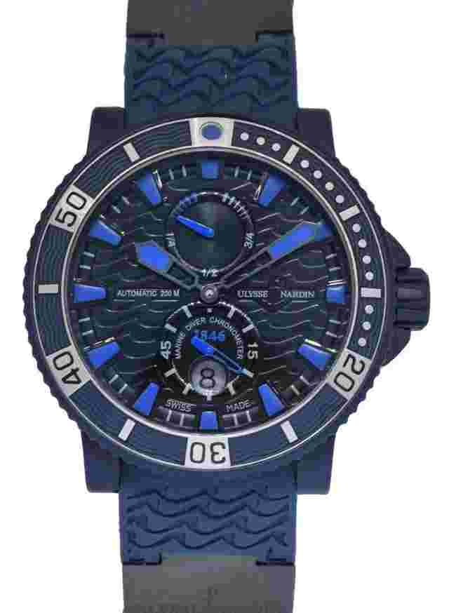 Ulysse Nardin Maxi Marine Diver
                           
                                 Blue Sea Steel/Rubber Mens Watch 263-97