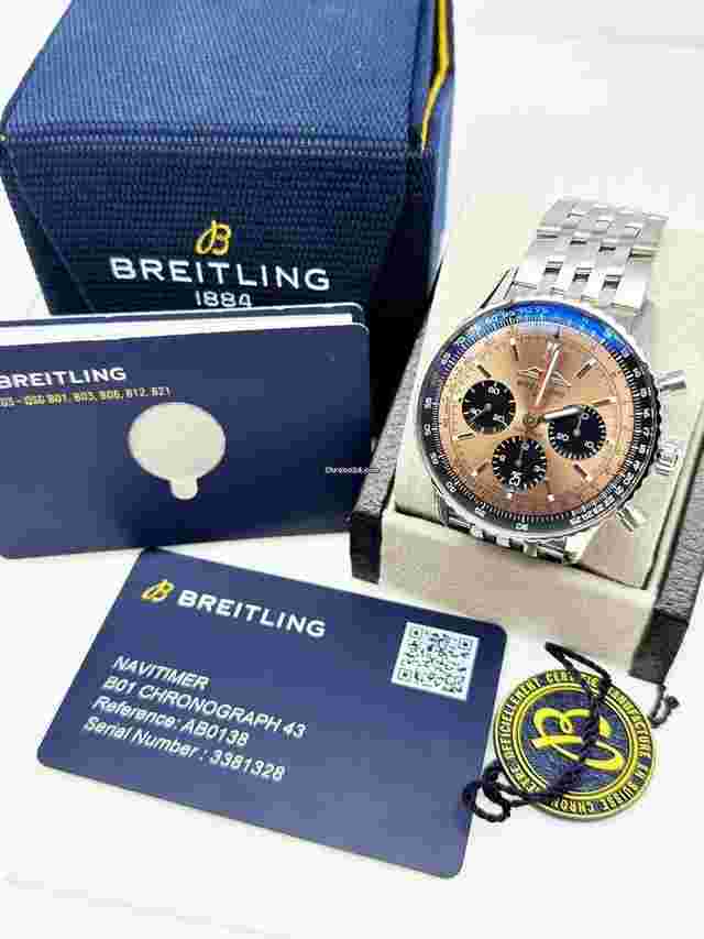 Breitling Navitimer
                           
                                 B01 Ab0138 43mm Copper Dial Stainless Steel Box Paper 2022