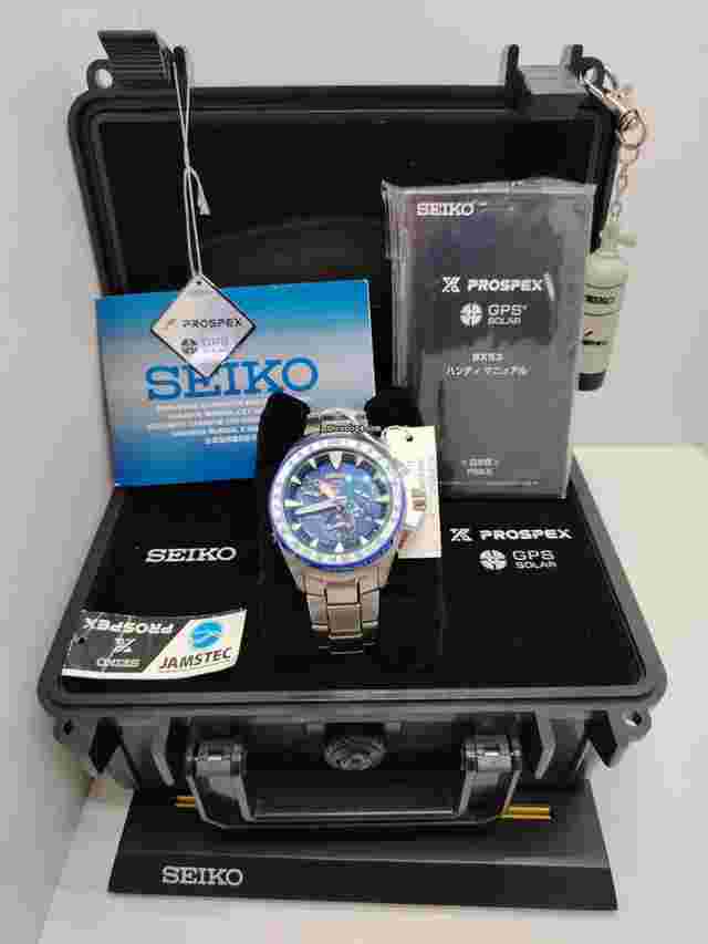 Seiko Marinemaster
                           
                                 Prospex Marinemaster SSF001J1 GPS Solar World Time Titanium Limited Edition Watch