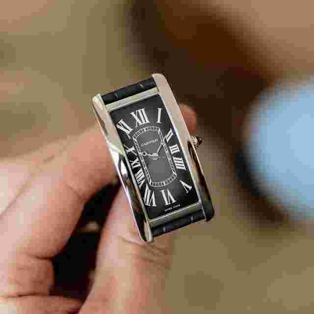 Cartier Tank
                           
                                 Cintrée Platinum NSO - Grey Fumé dial