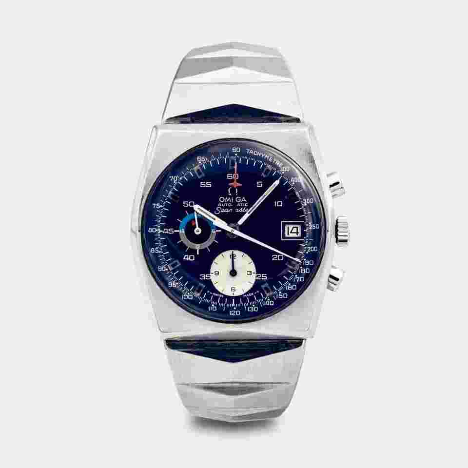 OMEGA | Seamaster | Automatic Date Chronograph | Unique Omega Ocean Shape | Multifunction Yachting Chrono Dial | Tachymeter | No Jedi | Highly Collectible | Vintage 1970s 