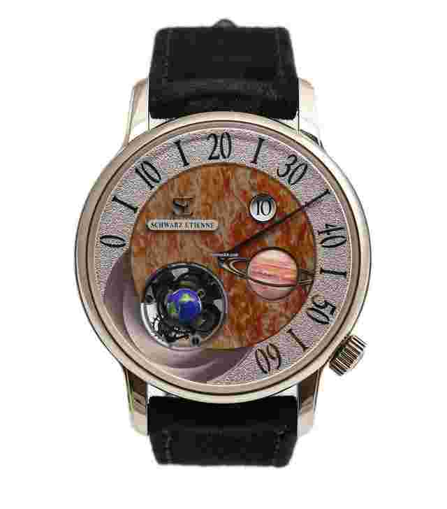 Schwarz Etienne
                           
                                 Tourbillon White Gold Jump hour Retrograde Minutes