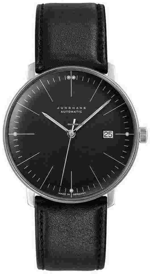 Junghans max bill Automatic
                           
                                 Sapphire Glass 38mm Black Dial Watch 27/4701.02