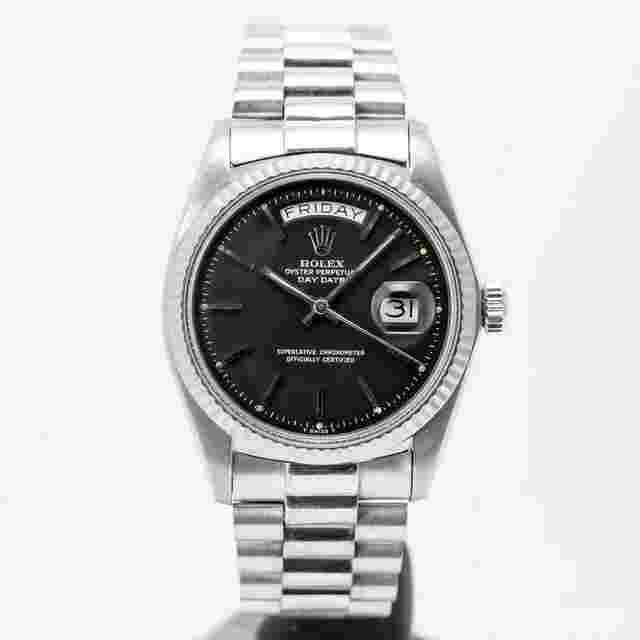 Rolex Day-Date 36
                           
                                 Vintage 1978 Day-Date Matte Black Dial White Gold 36mm (1803) - Rare