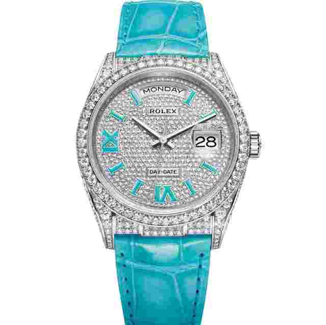 Rolex Day-Date 36
                           
                                 Oyster Perpetual Day-Date White Gold Diamond 36mm