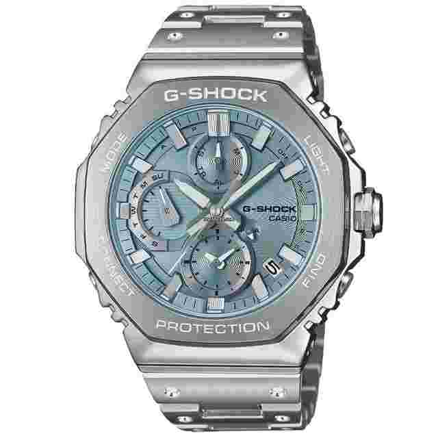 Casio G-Shock
                           
                                 Full-Metal 46.3mm Ice Blue Dial Men's Watch GMCB2100AD2A