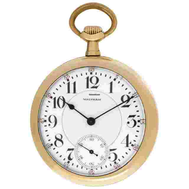 Waltham
                           
                                 pocket watch Gold Fill 50mm watch