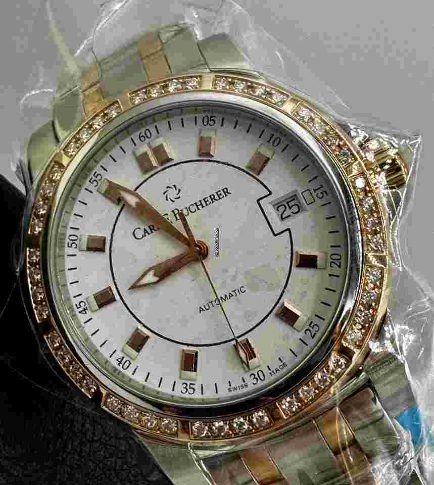 Carl F. Bucherer Patravi
                           
                                 AutoDate 18k Rose Gold & Steel Diamonds 38mm
