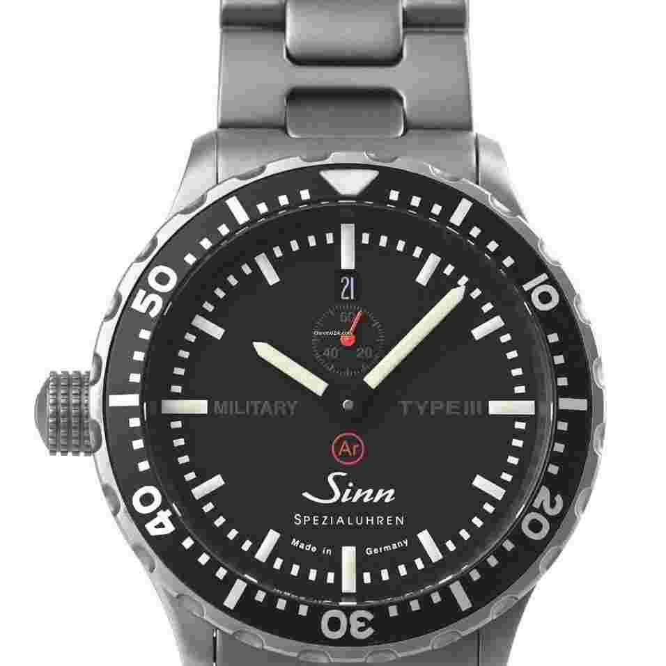 Sinn
                           
                                 Military Type III Limited 300 Automatic Stainless Steel Date 43.0mm Papers