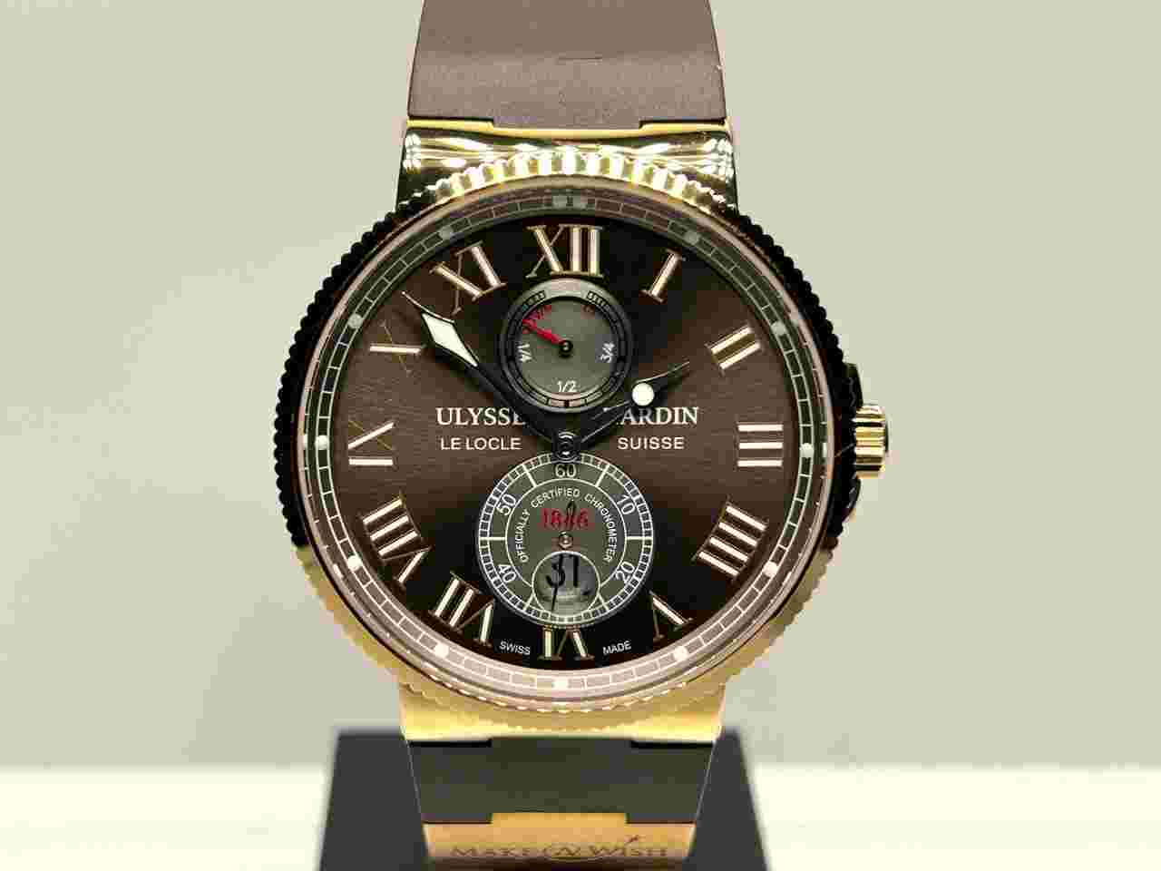Ulysse Nardin Marine Chronometer 43mm
                           
                                 Maxi Marine Chronometer 18KT RG Unique Piece 266-67
