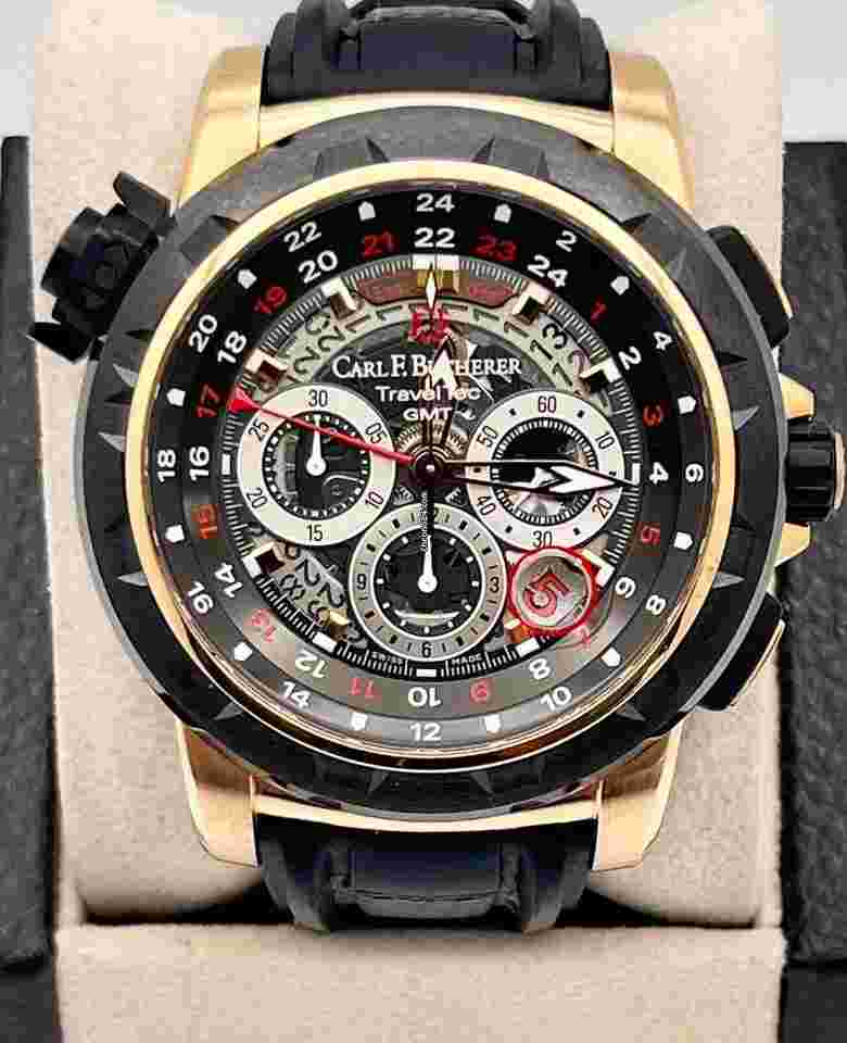 Carl F. Bucherer Patravi
                           
                                 Traveltec Fourx 10620.22 47mm Ceramic 18k Rose Gold