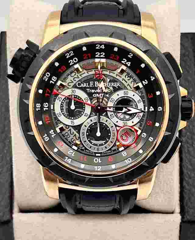 Carl F. Bucherer Patravi
                           
                                 Traveltec Fourx 10620.22 47mm Ceramic 18k Rose Gold